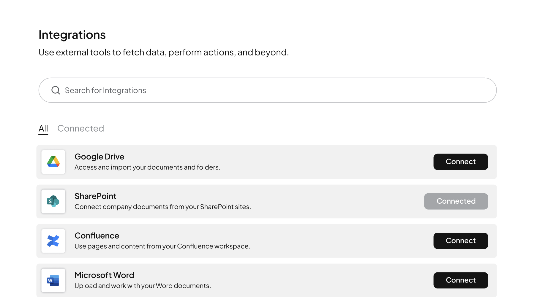 Integrations